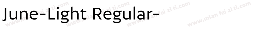 June-Light Regular字体转换